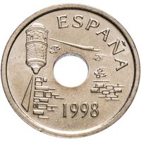 Испания 25 песет 1998 Сеута UNC