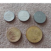 Восточный Тимор 2003 - 2017 набор 5 монет UNC