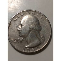 25 цент США 1966