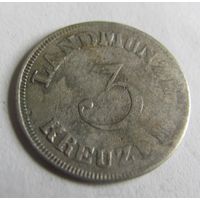 3 крейцера 1830 L Саксония