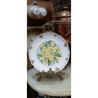 Аукцион с рубля! 12 Винтажная декоративная настенная тарелка Royal Albert Primroses Queen Mother's Favorite Flowers