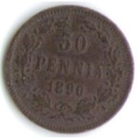 50 пенни 1890 год _состояние VF