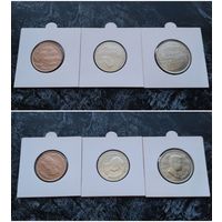 Распродажа с 1 рубля!!! Иордания 3 монеты (1, 5, 10 пиастров) 2011-2012 гг. UNC