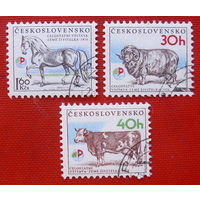 Чехословакия. Животные. ( 3 марки ) 1976 года.