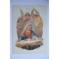 Рождественская открытка; переиздание 1990 (Литва), серия "Историческая открытка"; чистая.