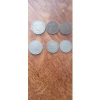 6 монет ссср и банка России