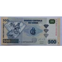 Конго 500 франков 2013 г.