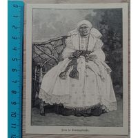 ВКЛ. Литва. Женщина в праздничной одежде. 1896