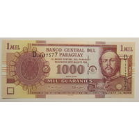 Парагвай 1000 гуарани 2005 г UNC.