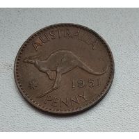 Австралия 1 пенни, 1951 "PL" - Лондон  2-18-5