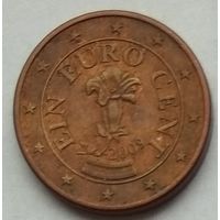 Австрия 1 евроцент 2009 г.