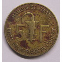 Западная Африка 5 франков 1971 г
