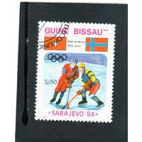 Гвинея Биссау. Mi:GW 740. Хоккей. XIV Олимпийские зимние игры/ Cfhftdj/ 1984/