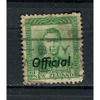 Новая Зеландия - 1938/1951 - Король Георг VI 1Р с надпечаткой Official. Dienstmarken - [Mi.55d] - 1 марка. Гашеная.  (Лот 14Dc)