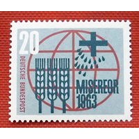 Германия. ФРГ. Конгресс Католической Церкви ( 1 марка ) 1963 года.