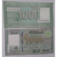 Ливан 1000 ливров 2016 года UNC