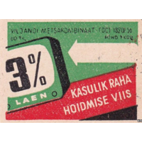 Спичечные этикетки  лесокомбината г. Вильянди, 1963 год