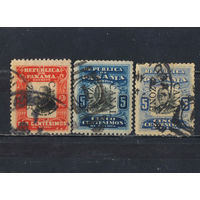 США Управление Зона Панамского канала 1906 Надп на марках Панамы Надп #18-9