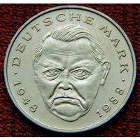 Германия 2 марки 1994 г. (D) Людвиг Эрхард.