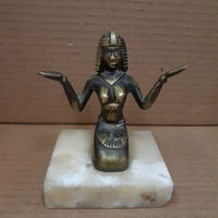 Статуэтка бронзовая Исида (девушка), натуральный камень