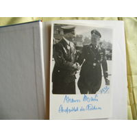 Автограф Ганс Бауэр личный пилот Гитлера