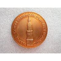 Медаль настольная. Башня-колокольня с часовней Иоанна Златоуста. Красная Горка. Томпак D-40 мм.