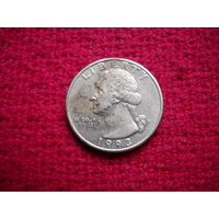 США 25 центов 1993 г. D