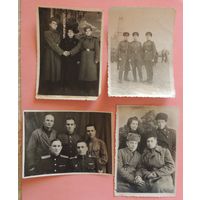 Фото "Солдаты", 1940-1950-е гг., 4 шт.
