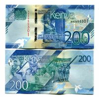 Кения 200 шиллингов образца 2019 года UNC pw54