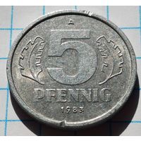 Германия - ГДР 5 пфеннигов, 1983     ( 2-6-2 )