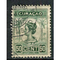 Кюрасао (Нидерландские Антильские острова) - 1915 - Королева Вильгельмина 50С - [Mi.62] - 1 марка. Гашеная.  (Лот 68EX)-T25P5
