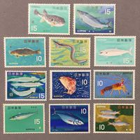 Япония 1966-67г набор рыбы