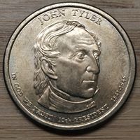 США 1 Доллар 2009. 10-й Президент - Джон Тайлер (D)