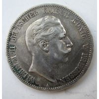 Пруссия 5 марок 1907 серебро  .Т-.28