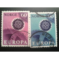 Норвегия 1967 Европа полная серия