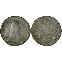Рубль 1769 г. СПБ-ТI-СА. Серебро. С рубля, без минимальной цены. Биткин# 206.