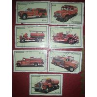 Марки серии Никарагуа пожарные машины 1983