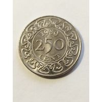 Суринам 250 центов 1989