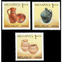 Керамика Беларусь 1992 год (18,20,21) 3 марки