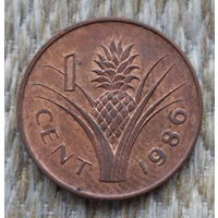 Свазиленд 1 цент 1986 года, UNC