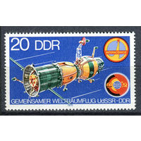 ГДР - 1978г. - Совместный космический полёт СССР и ГДР - полная серия, MNH с небольшой  потёртостью на клее [Mi 2355] - 1 марка