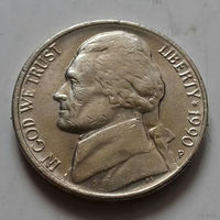 5 центов, США 1990 P
