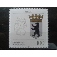 Германия 1992 герб Берлина** Михель-1,9 евро