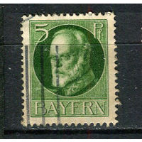 Королевство Бавария в составе Германской империи - 1914/1915 - Король Людвиг III 5Pf - [Mi.95i] - 1 марка. Гашеная.  (Лот 88CR)