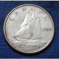 Канада 10 центов 1960 cеребро