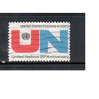 США-1970, (Мих.1021) , гаш. , ООН(одиночка)