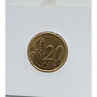 Финляндия 20 евроцентов 2001 в холдере