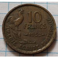 Франция 10 франков, 1953    ( 2-7-4 )