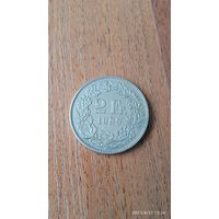 Швейцария 2 франка 1989