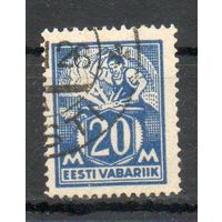 Стандартный выпуск Рабочий Эстония 1925 год 1 марка